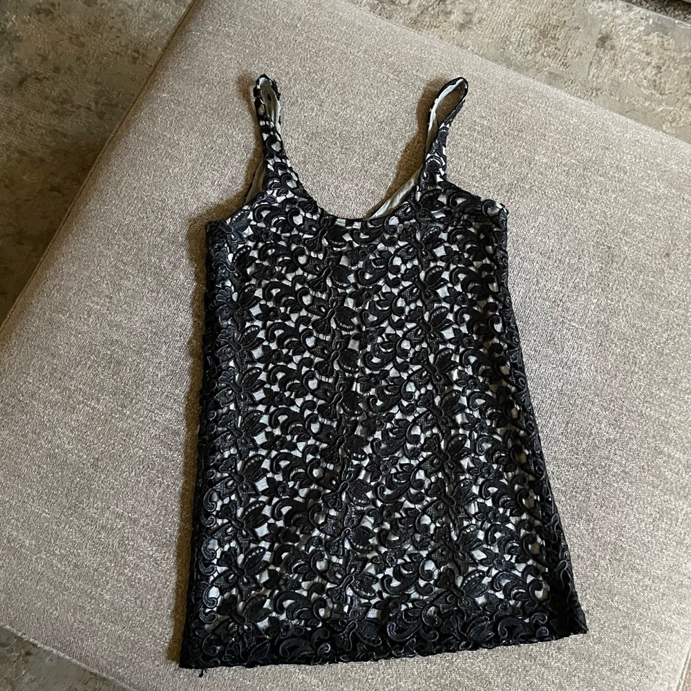 Erin Kleinberg black and grey mini dress